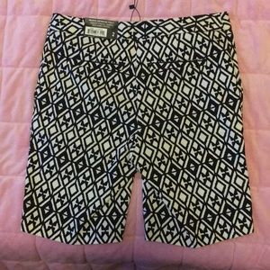 Black and white bermuda. New with tags
